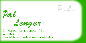 pal lenger business card